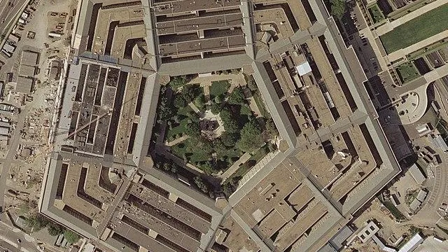 Спутниковый снимок Пентагона