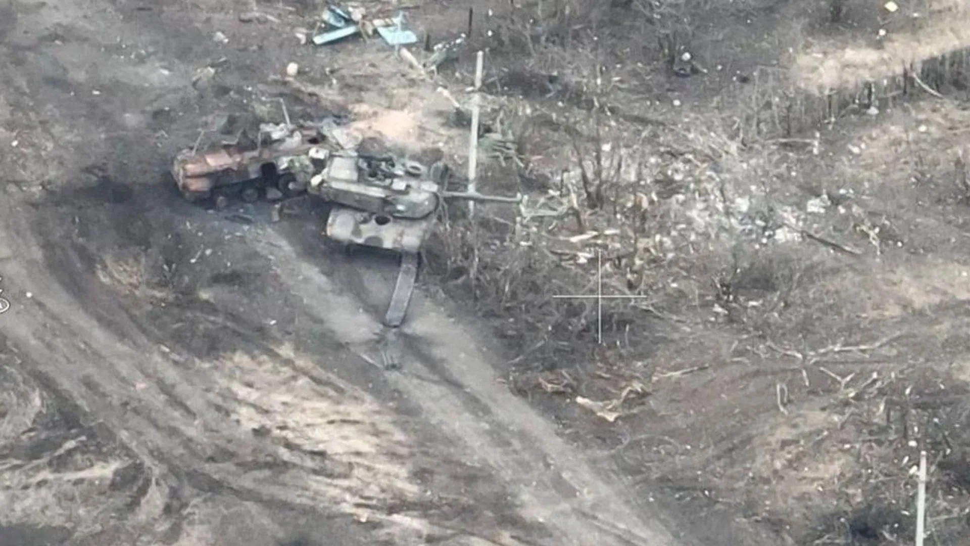 Минобороны РФ показало, как был подбит эвакуированный с поля боя Abrams