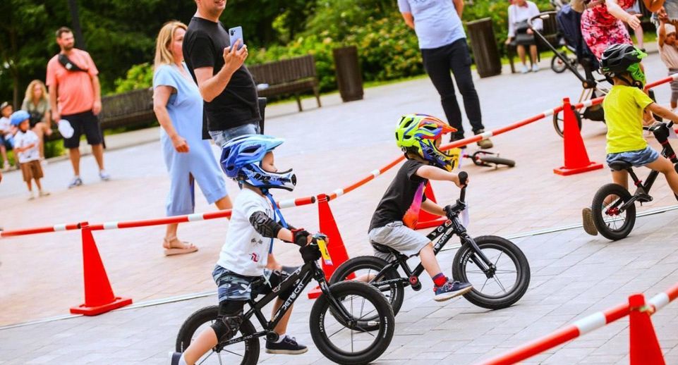 Велозабег «Растим чемпионов» прошел в парке Мира в Мытищах