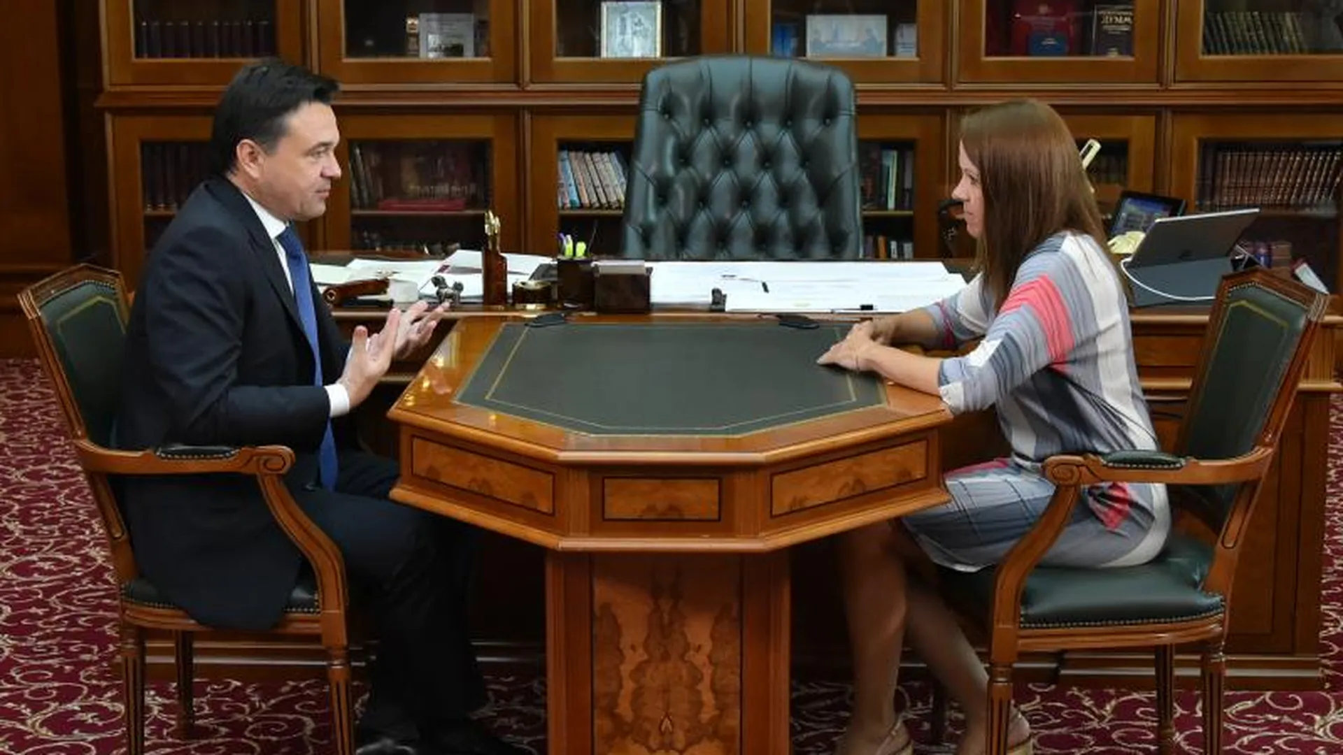 Воробьев обсудил с новой главой Мособлизбиркома Коноваловой грядущие выборы