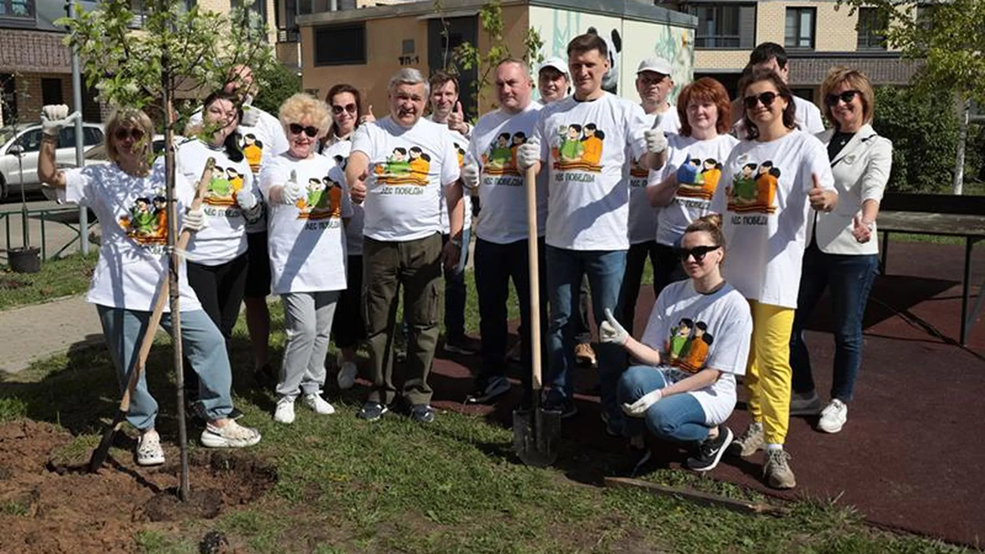 Жители Мытищ приняли участие в акции «Лес Победы»