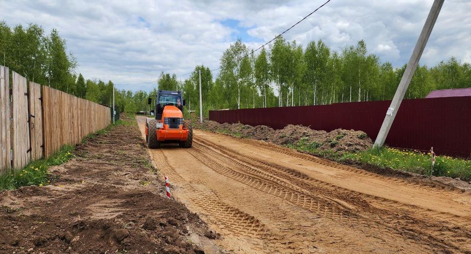 Подъездную дорогу достроят в поселке Мещерское к августу