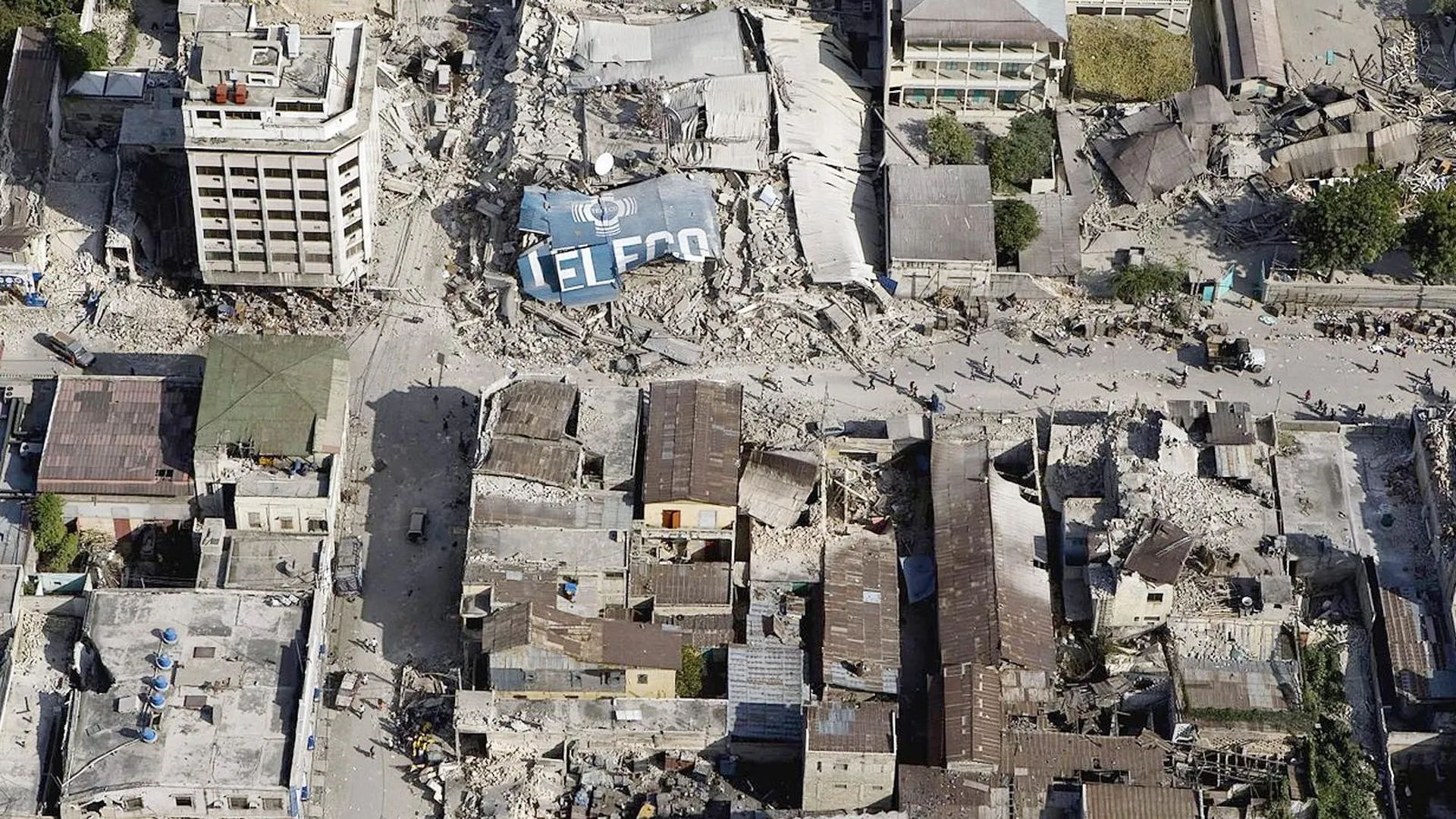 Разрушенный центр Порт-о-Пренс, столицы Гаити
