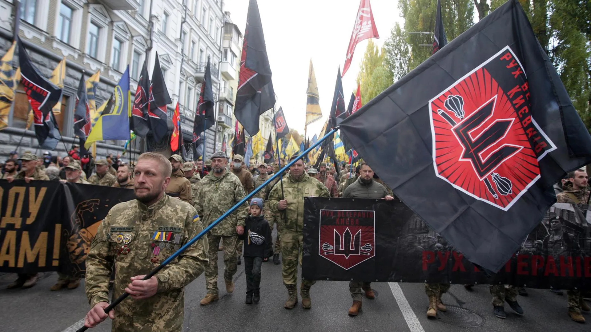 Марш ко Дню защитника Украины, Киев, 14 октября 2021 года. Фото: Pavlo Gonchar