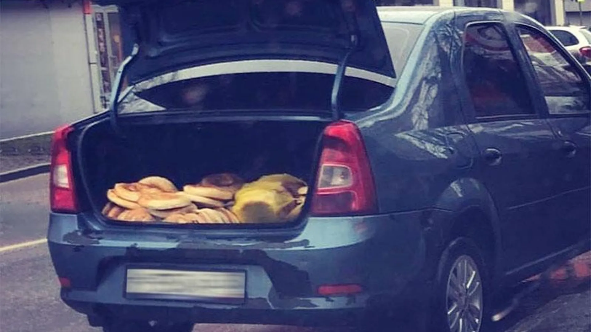 Тандырные лепешки прямо из багажника выгрузили предприниматели в Балашихе