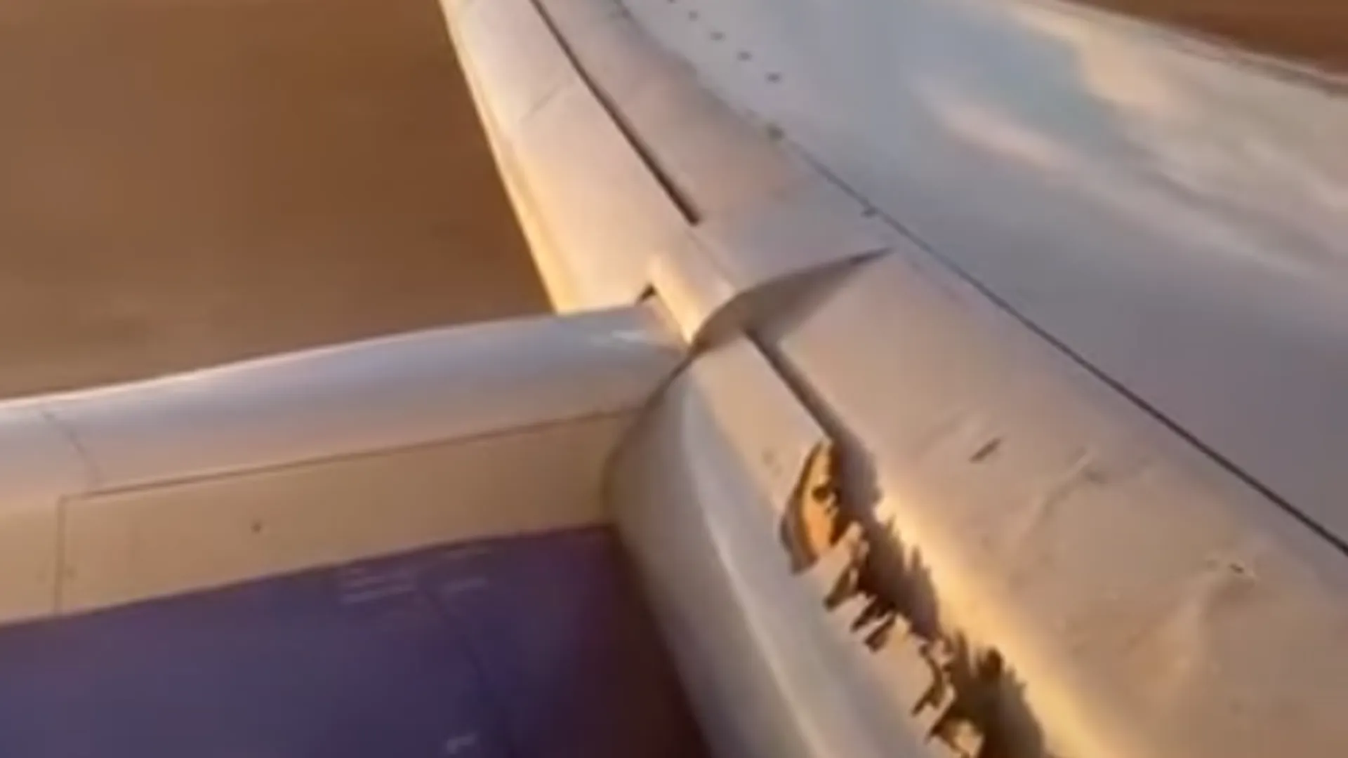 Boeing повредил крыло и экстренно сел в Денвере