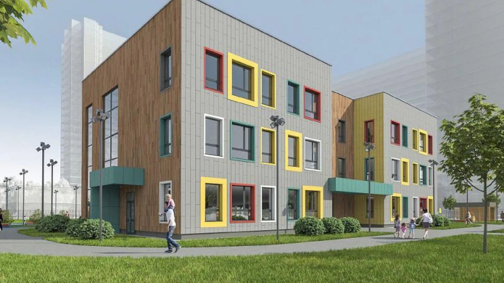 Здание нового детского сада в Реутове порадует современными архитектурными формами