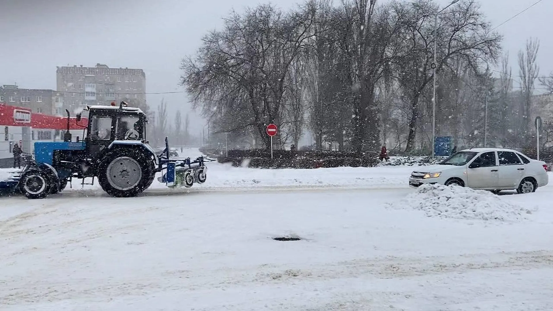 Вчера по грибы, сегодня по колено в снегу: жители Воронежской области встретили глубокую зиму