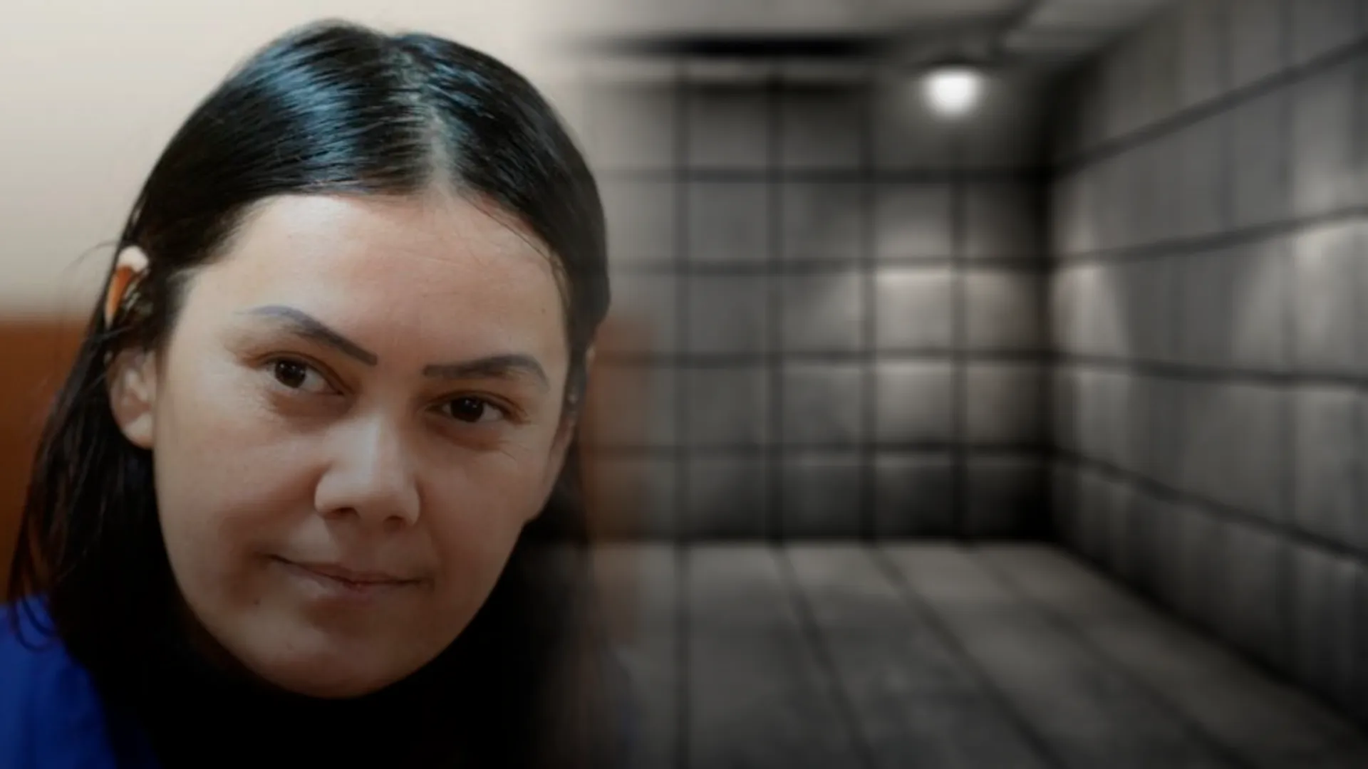 Няня-убийца Гюльчехра Бобокулова на фоне тюремной камеры