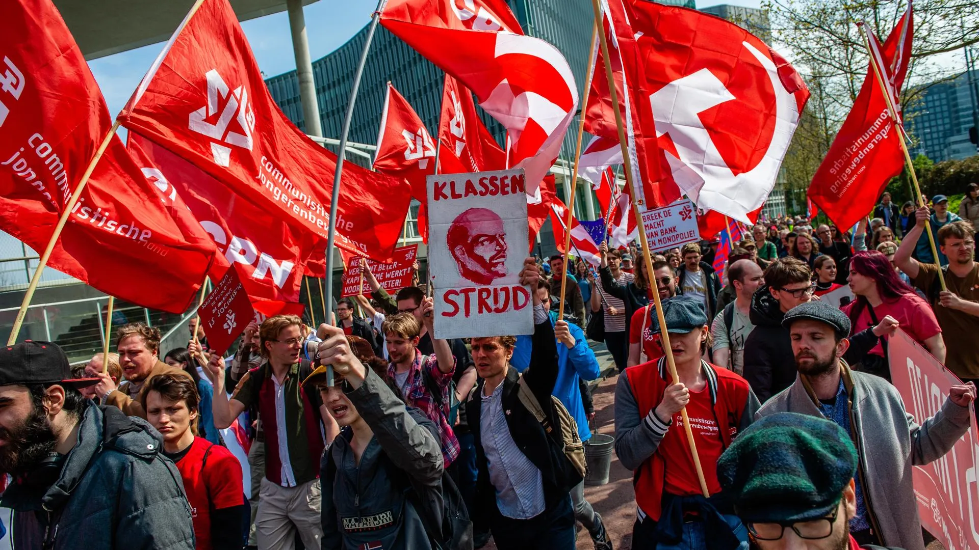 Первомайская демонстрация рабочих, Нидерланды, 2023 год