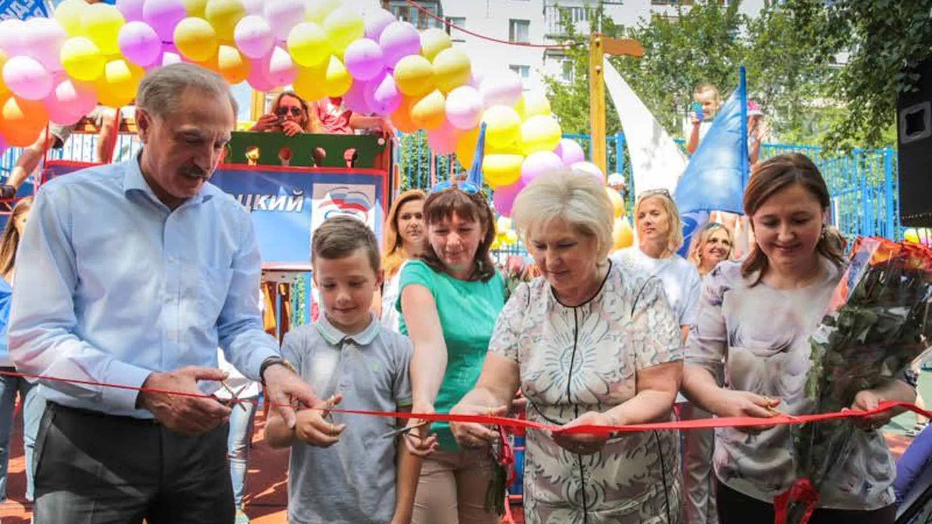«Президентскую» детскую площадку открыли в Люберцах