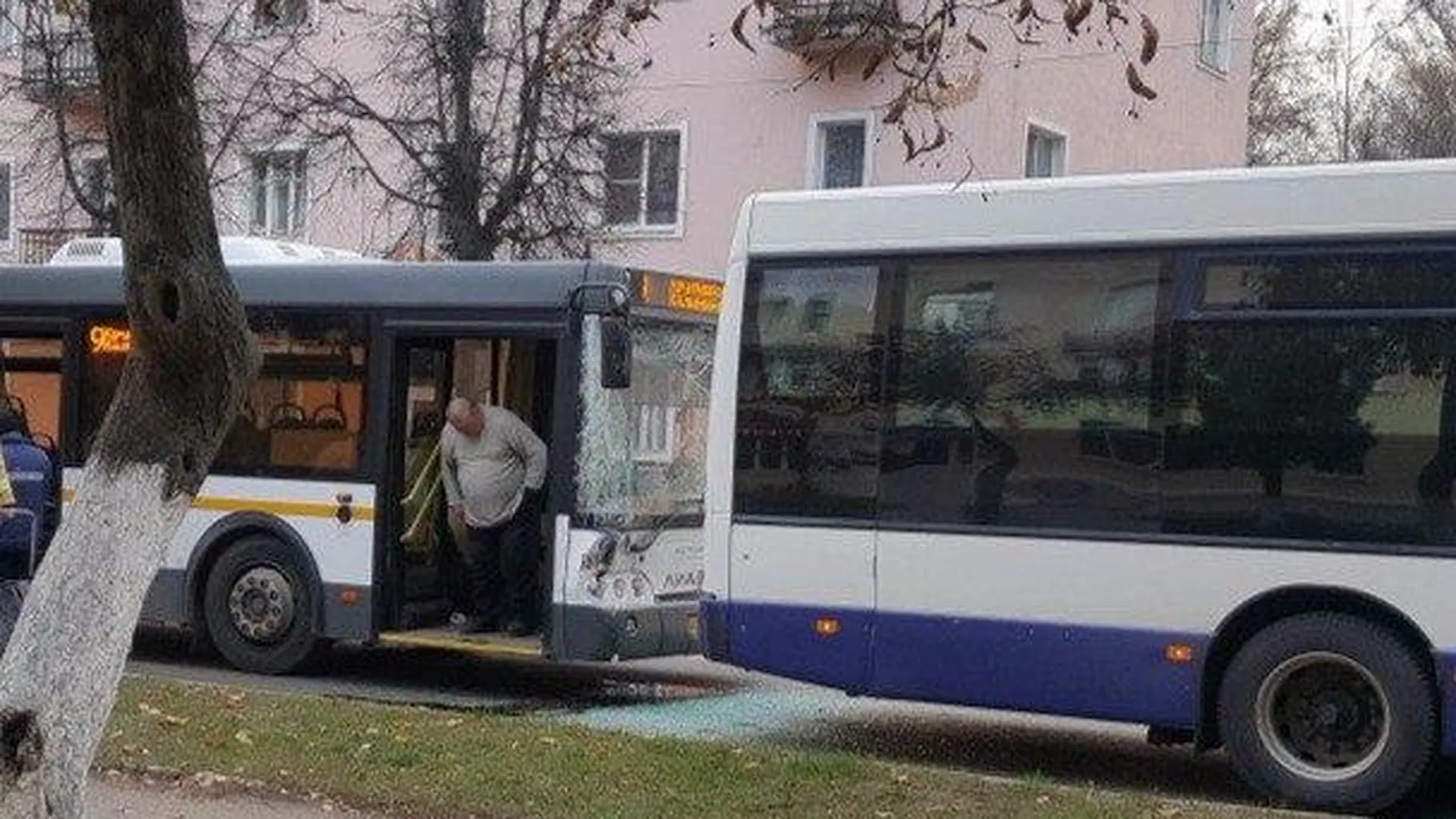 Два автобуса столкнулись в Ступино