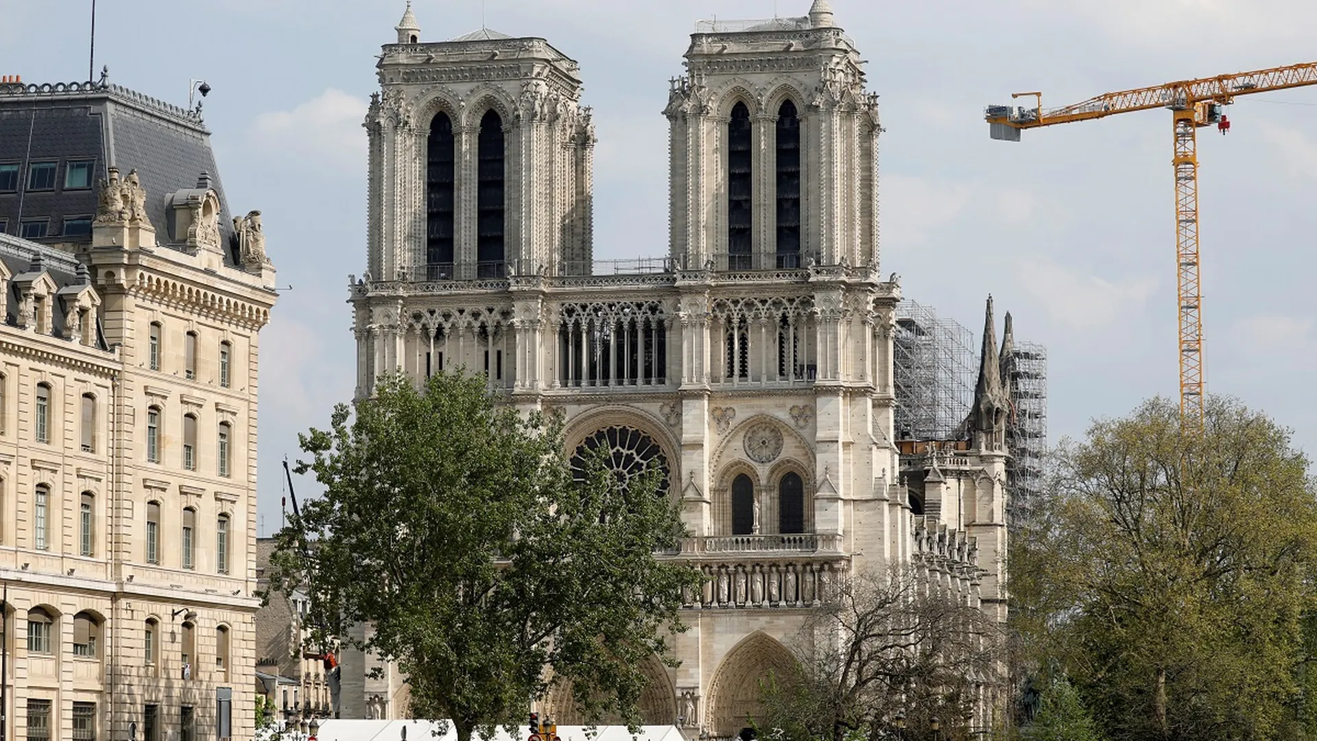 Первые статуи появились на шпиле Собора Парижской Богоматери