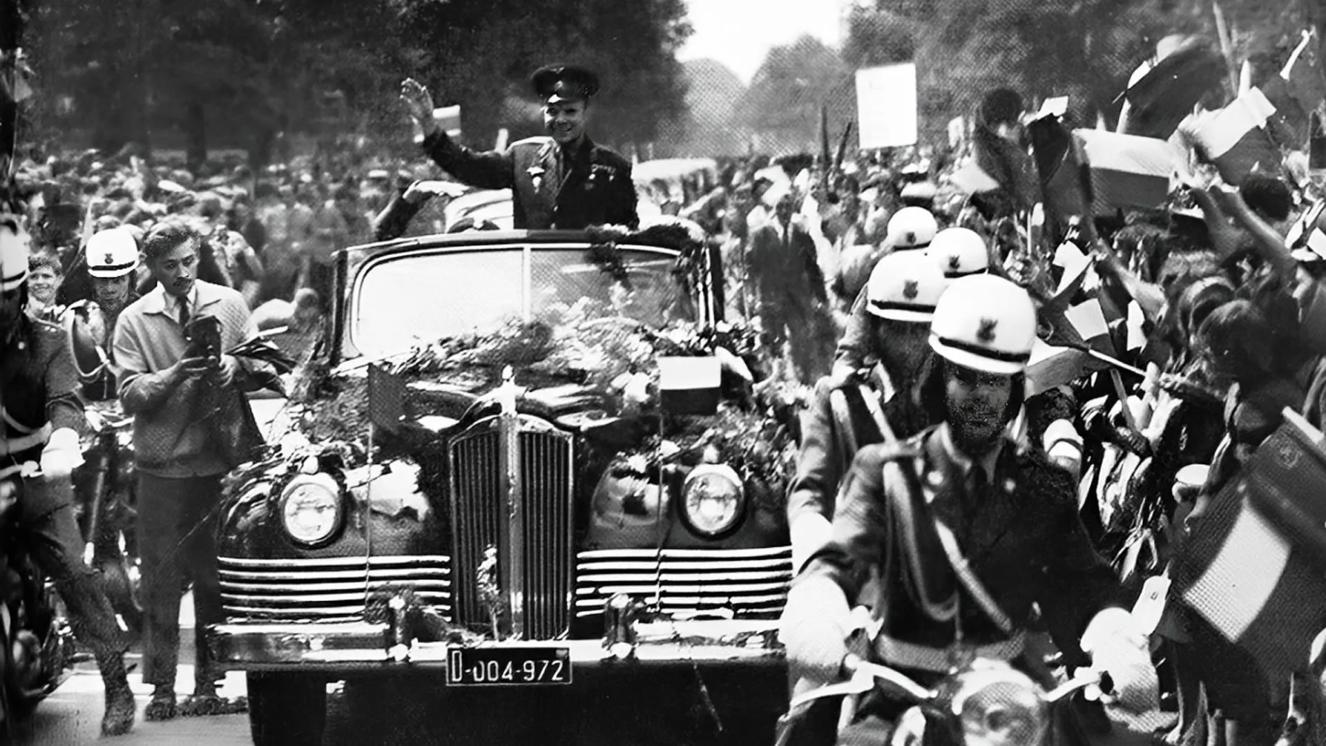 Гагарин в Варшаве, 1961 год