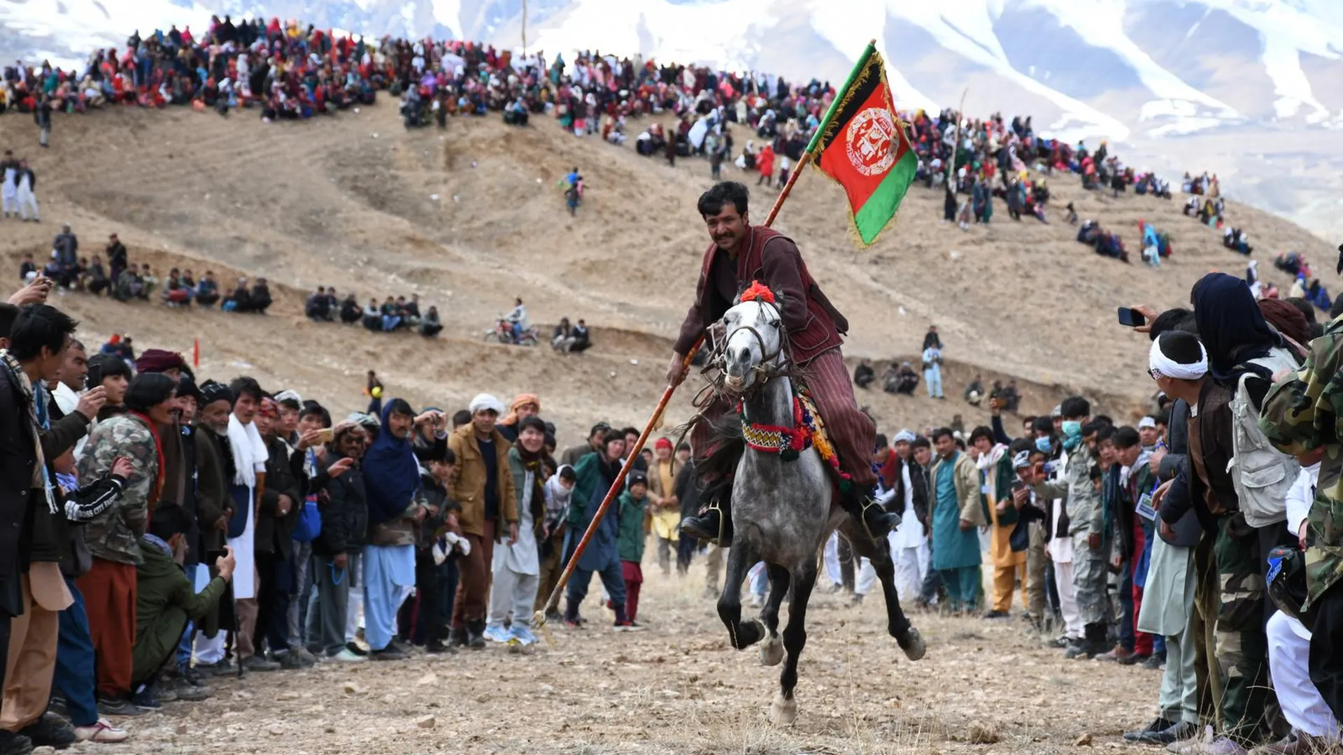 Традиционные соревнования во время празднования Навруза в Афганистане, 2021 год. Фото: Azimi / XinHua