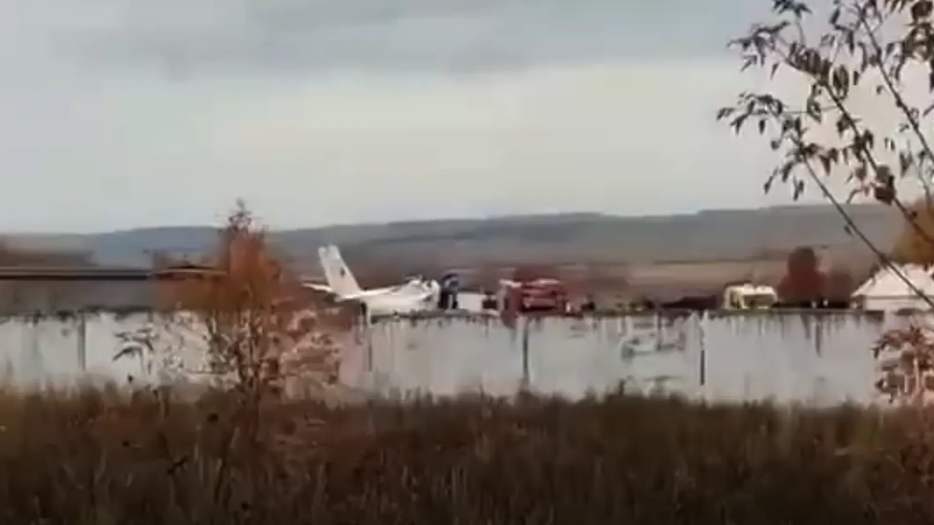 Место крушения самолета L-410 в Татарстане показали на видео