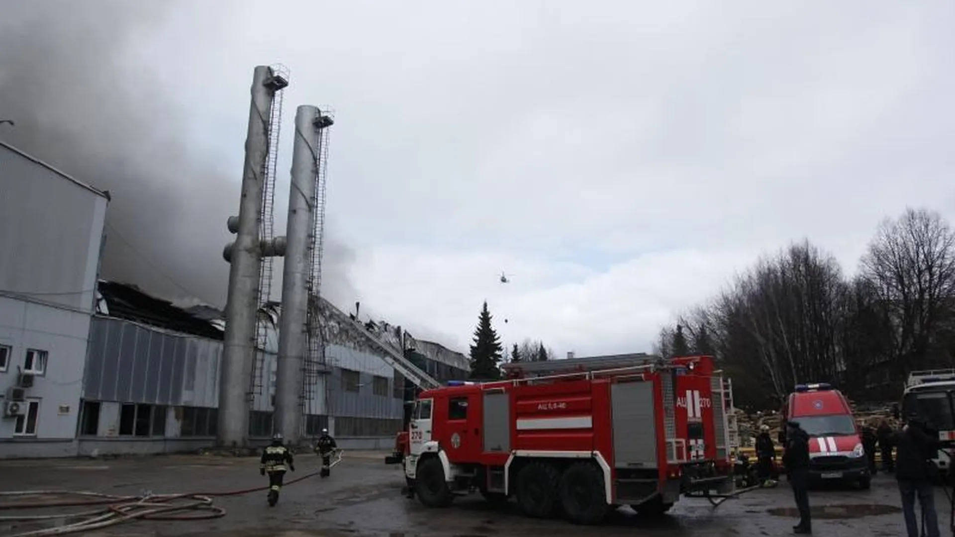 Пожар на алюминиевом заводе в Дмитрове локализован