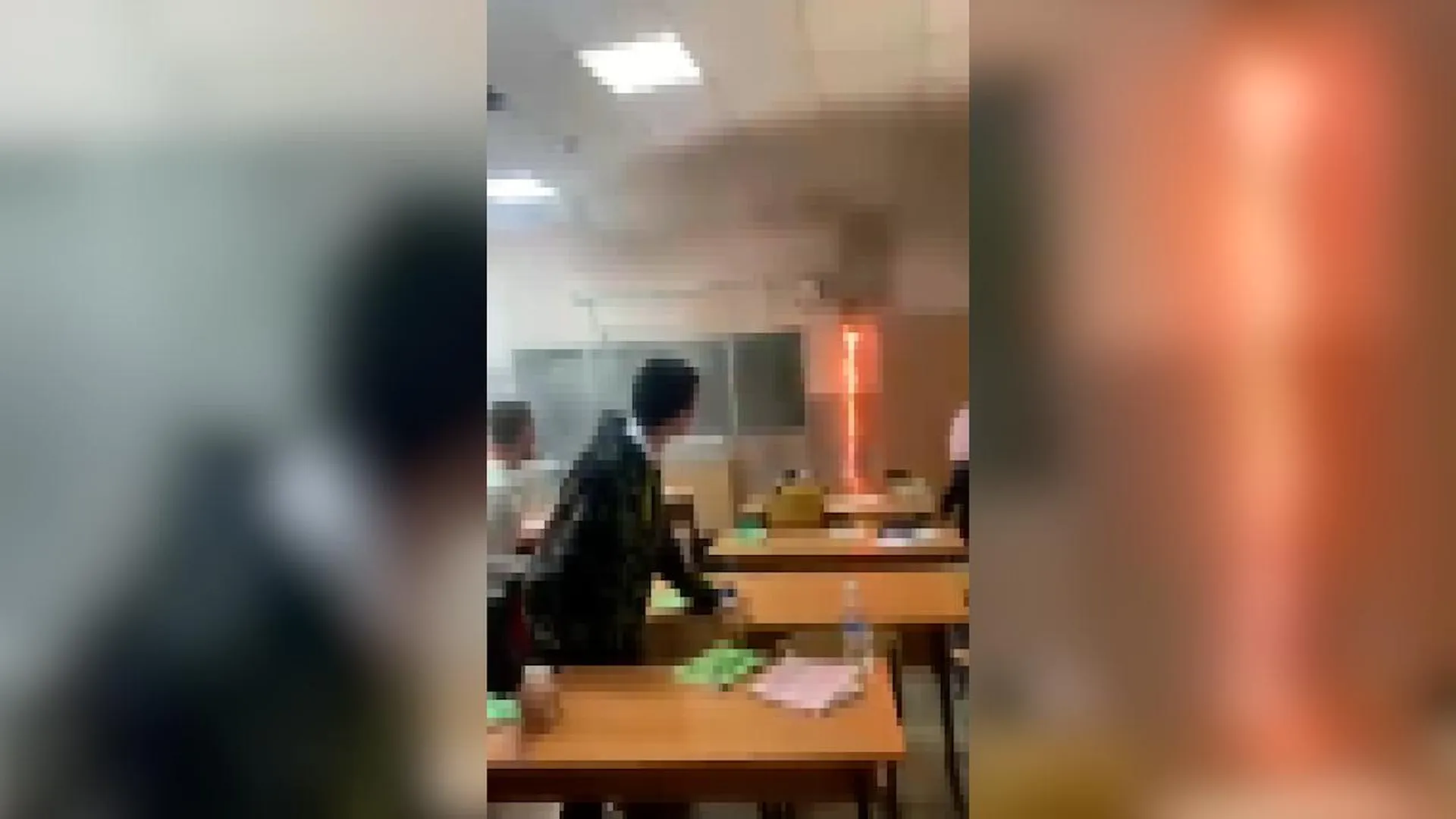 Класс в одной из школ Анапы загорелся прямо во время урока