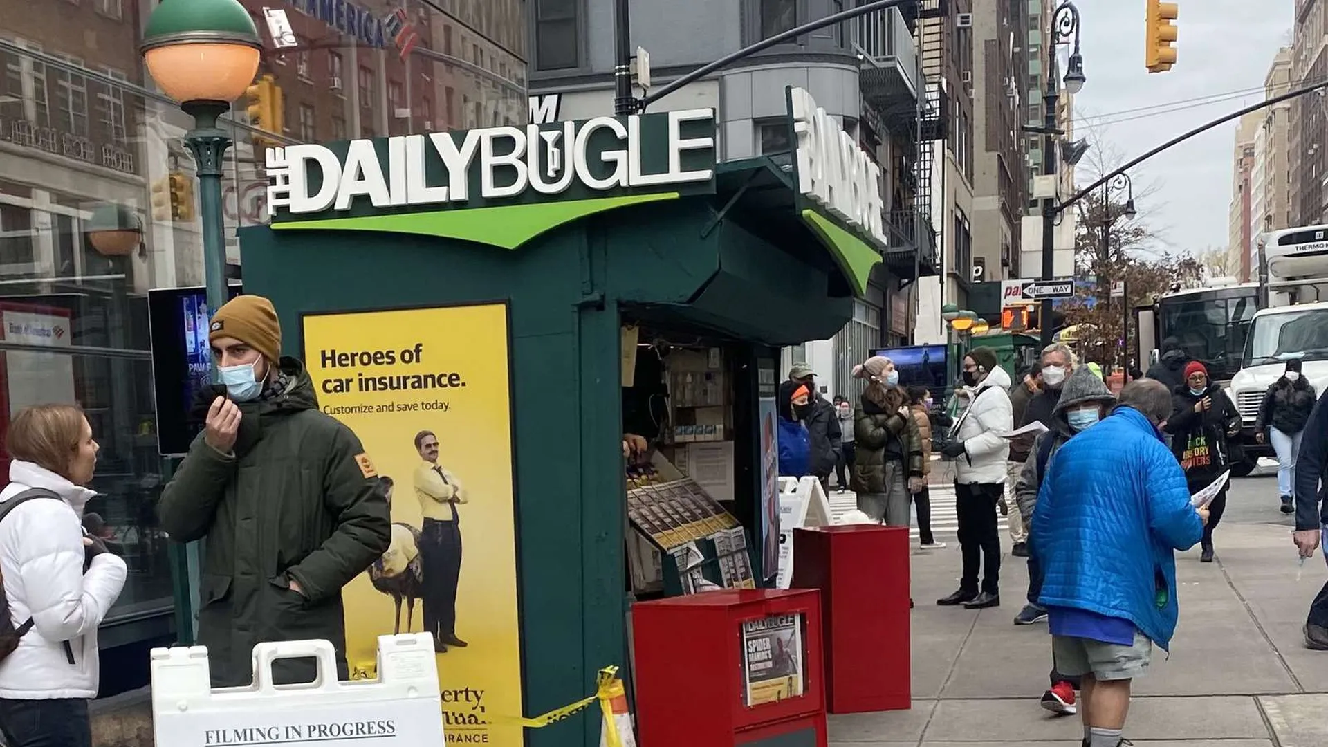 Киоск с газетой из комиксов про «Человека-паука» открылся в Нью-Йорке