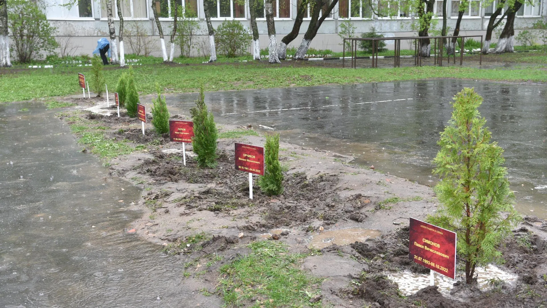 Аллею памяти и славы открыли вблизи школы № 2 в Балашихе | 360°