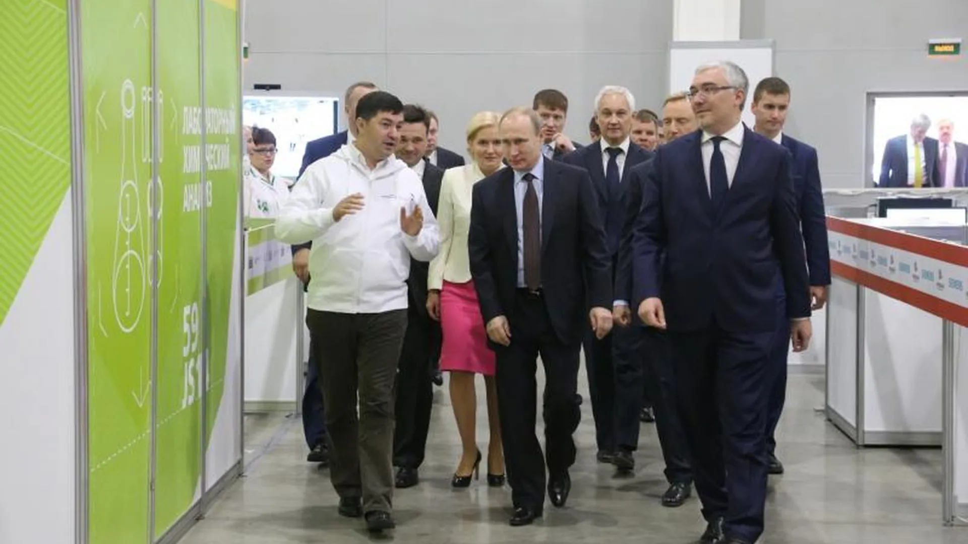 Путин и Воробьев осмотрели площадки финала WorldSkills Russia-2016