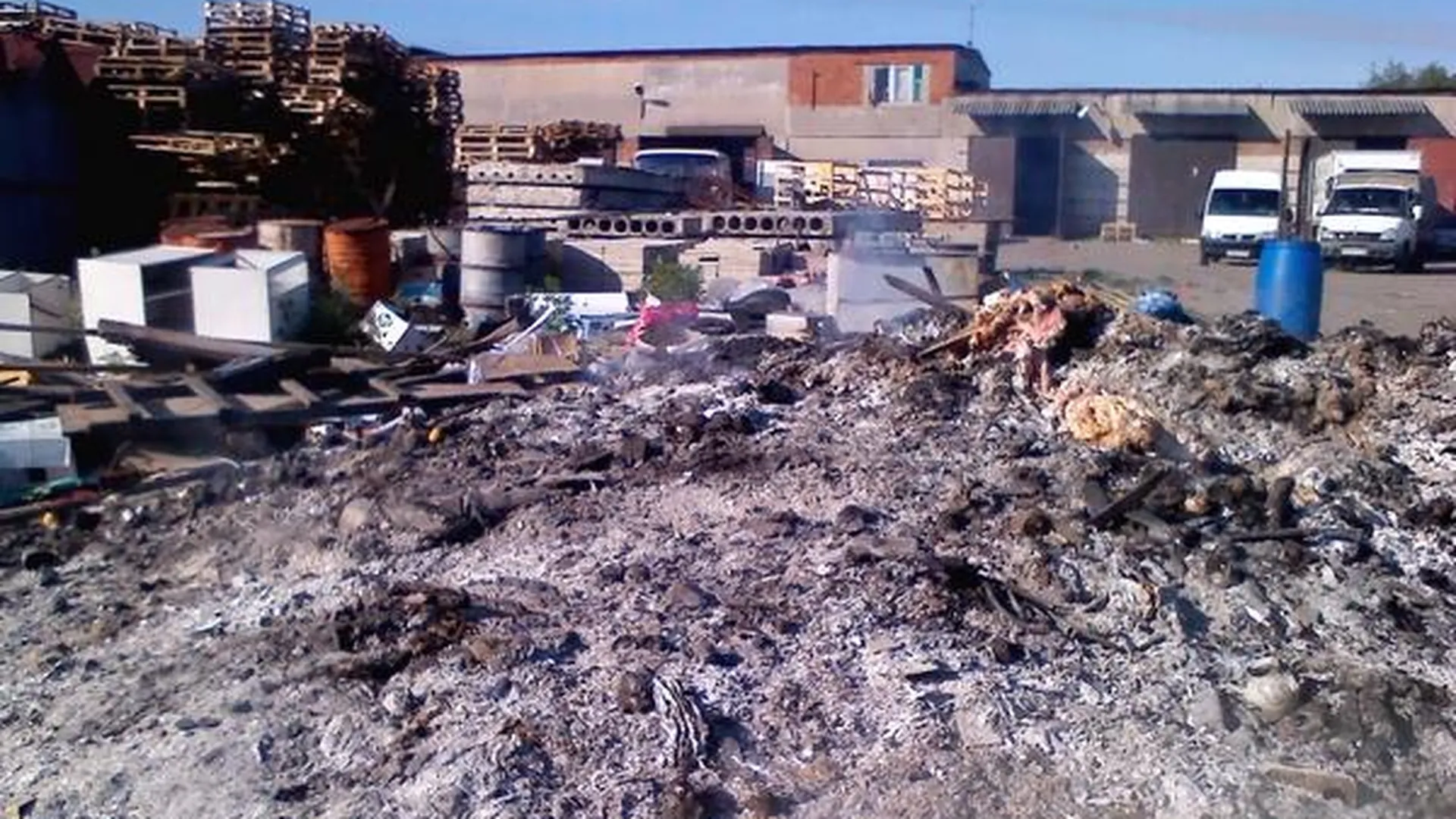 Овощную базу в Луховицах оштрафовали за сжигание мусора