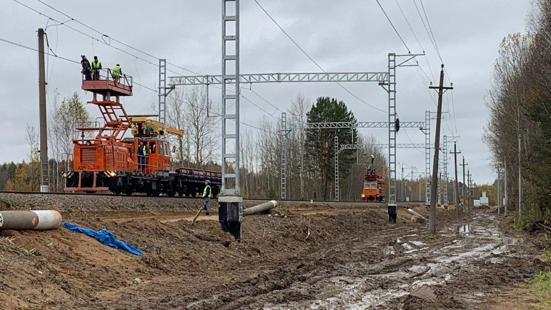 На территории Талдомского округа ведется реконструкция железнодорожной инфраструктуры