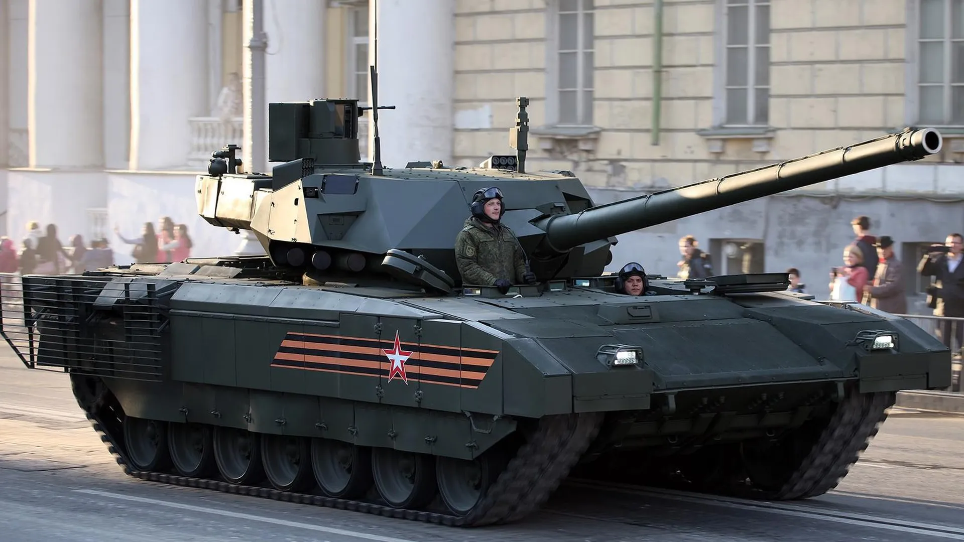Танк Т-14 «Армата» на репетиции парада Победы
