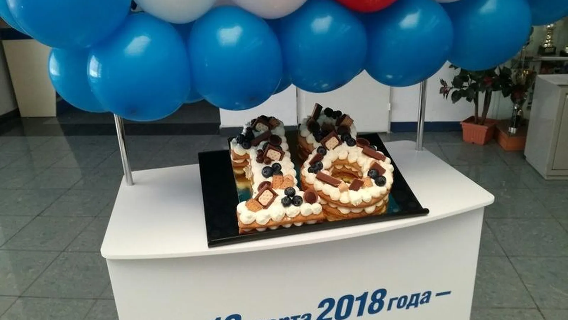 Креативным тортом угостили первых проголосовавших в Можайске
