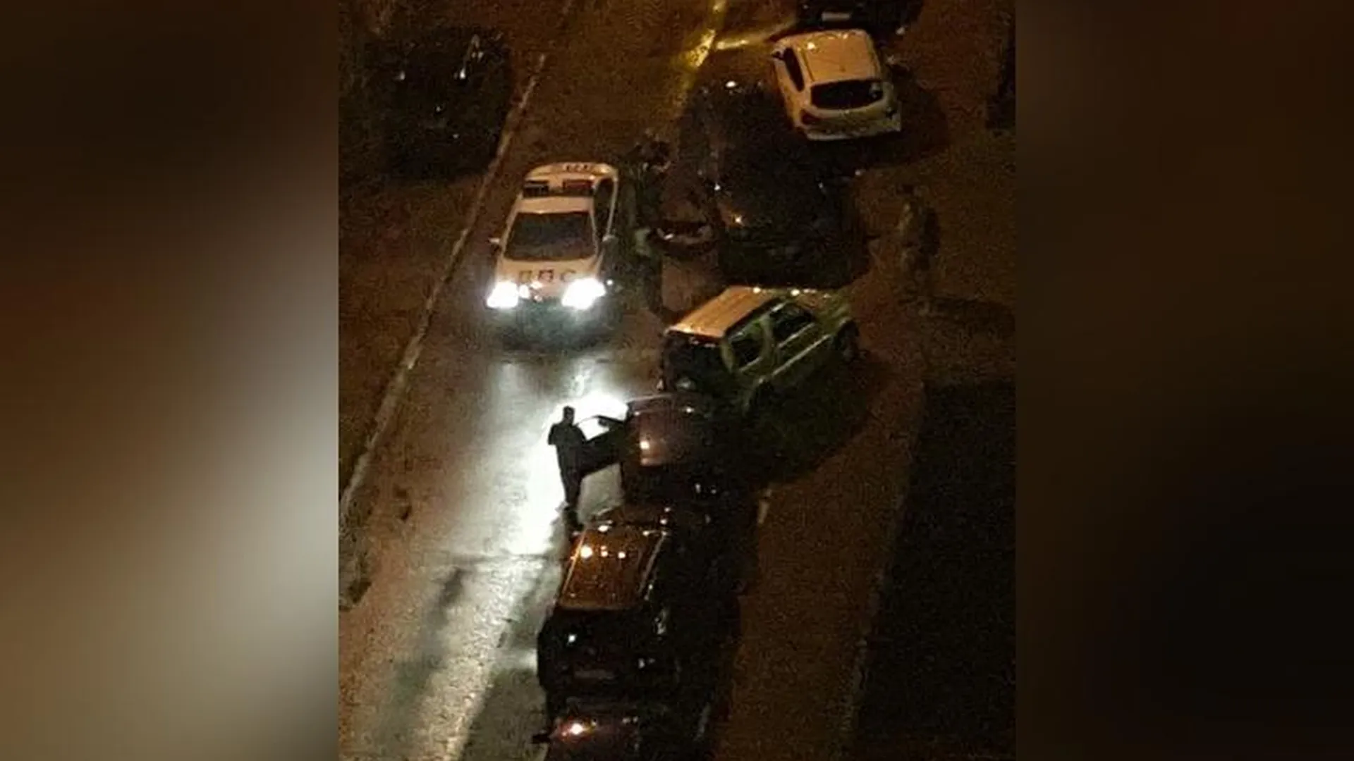 Лихач протаранил четыре машины в Балашихе