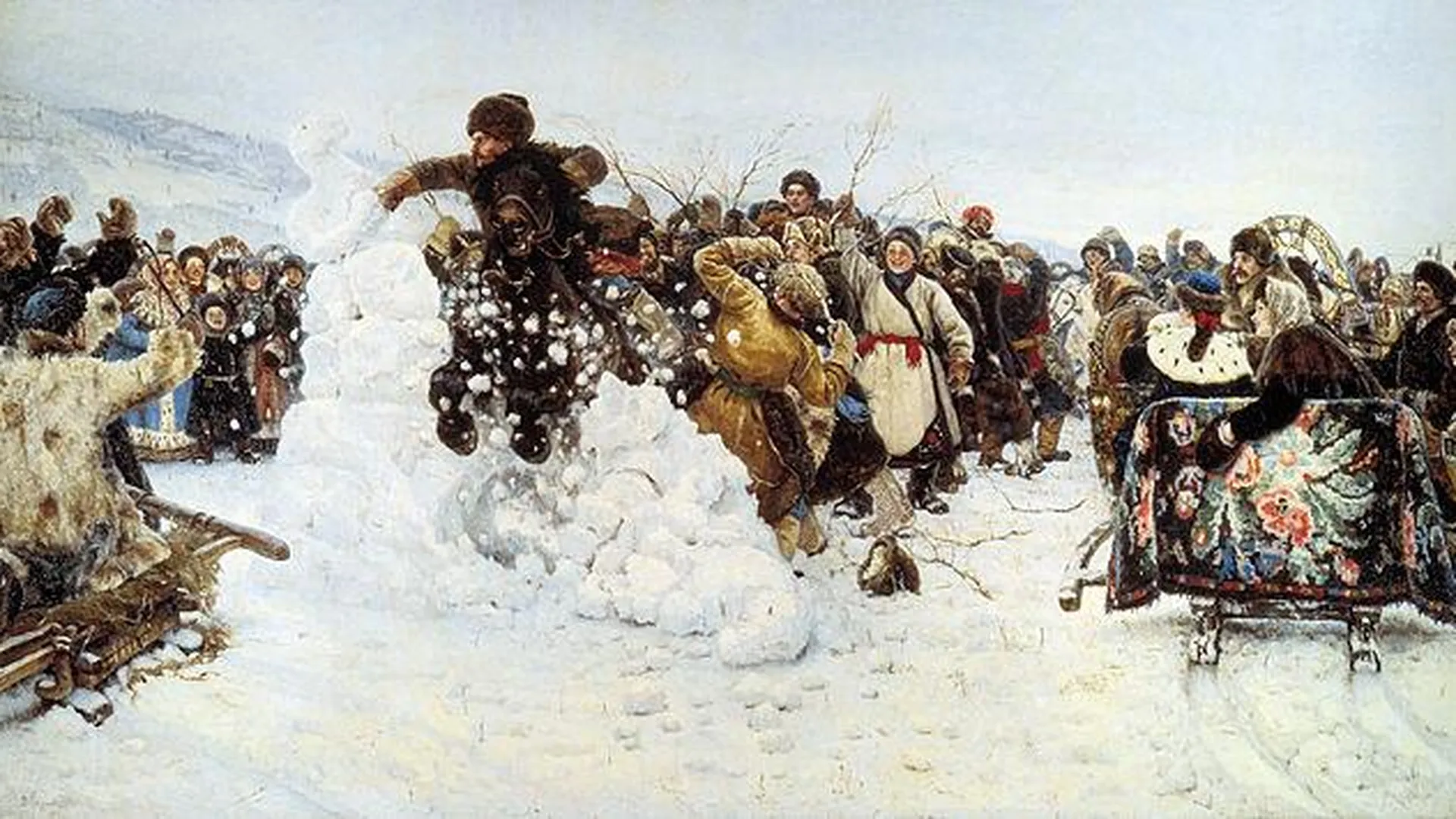«Взятие снежного городка», Василий Суриков, 1891
