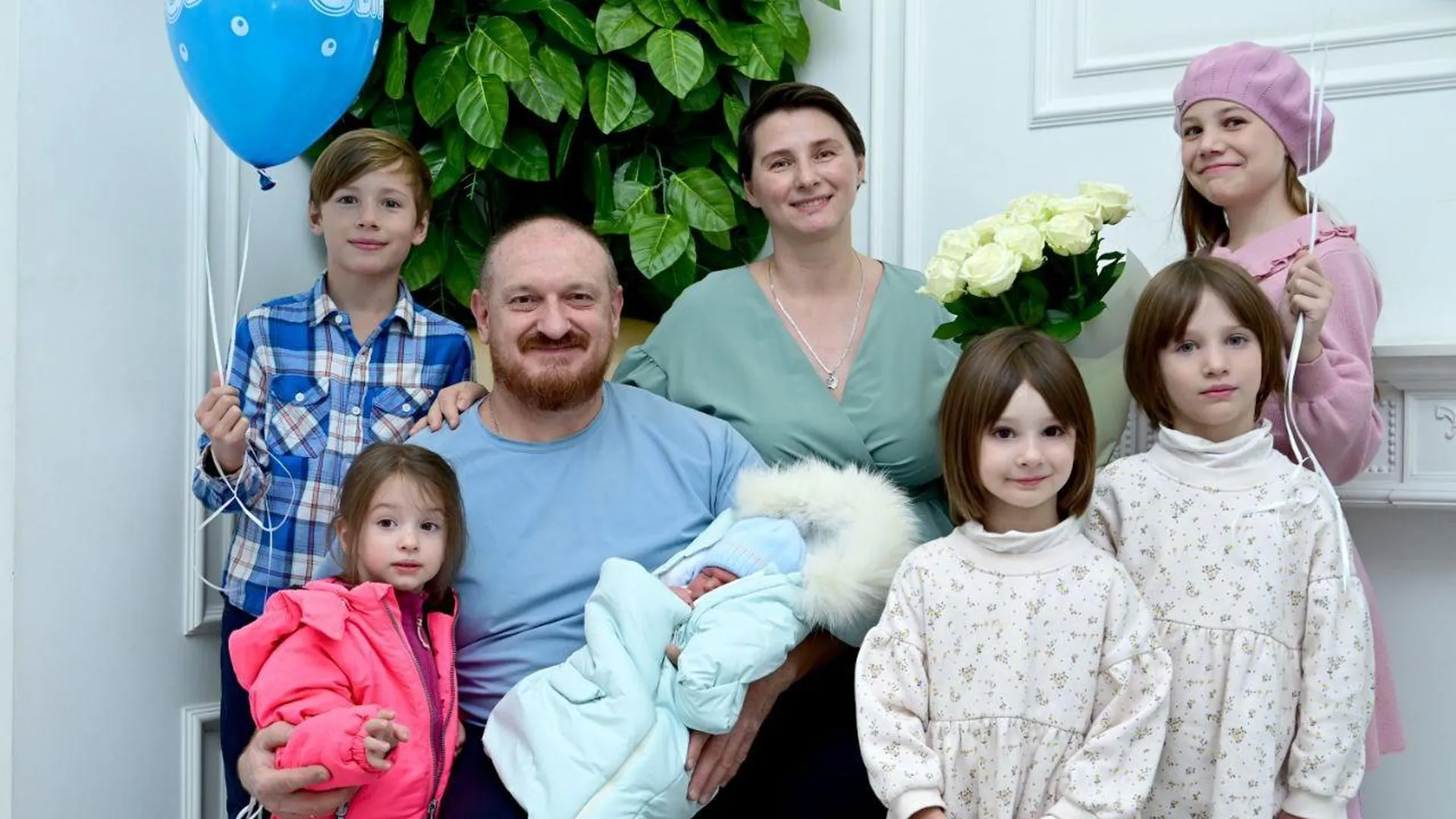Специалисты Щелковского перинатального центра помогли женщине родить восьмого ребенка