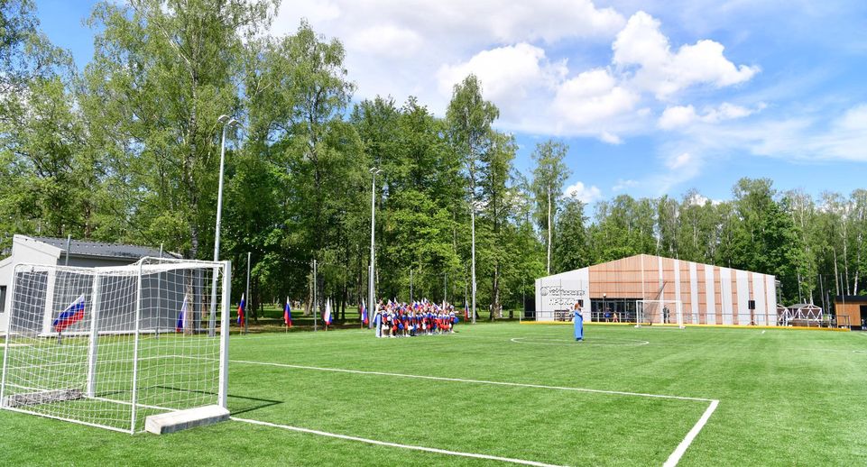 Два новых футбольных поля открыли в городском округе Пушкинский