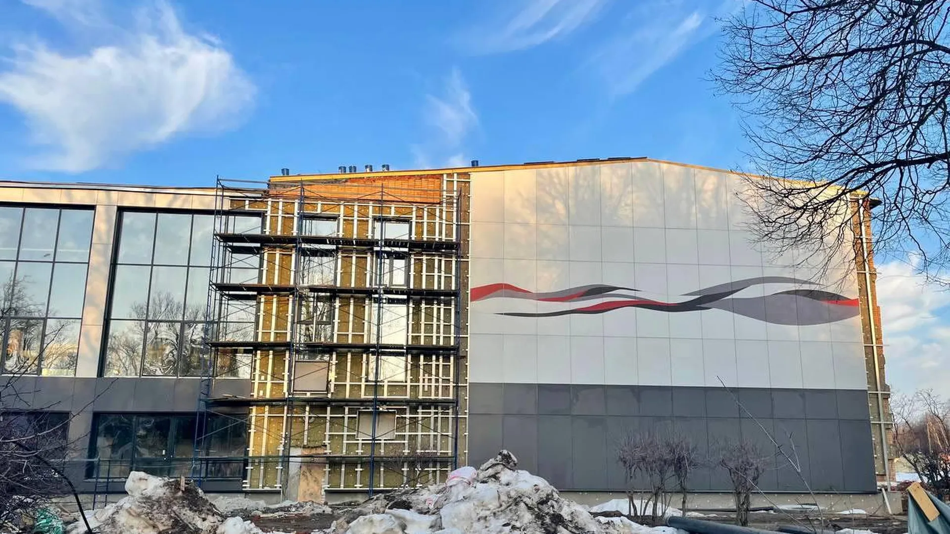 Капитальный ремонт корпуса спортивной школы «Ока» в Ступино выходит на финишную прямую