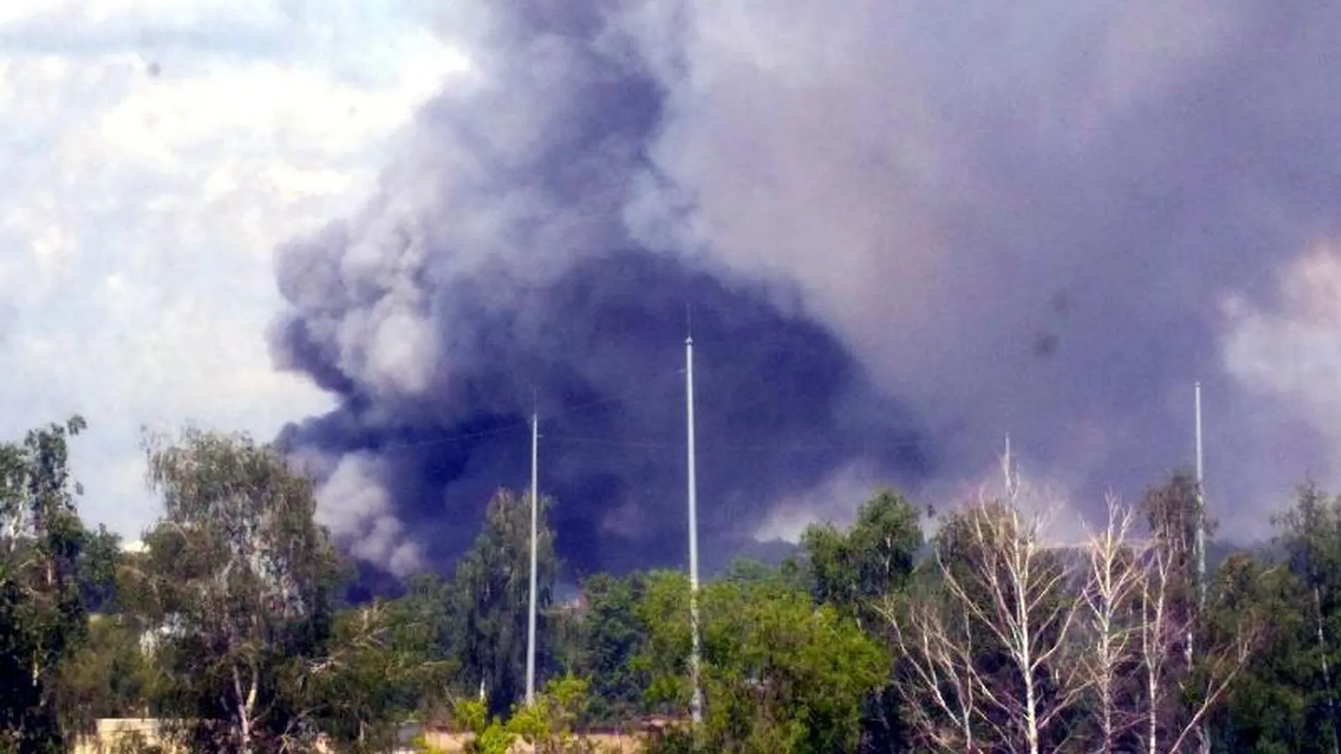 Дым с мусорки приняли за пожар на заводе «Рубин» в Балашихе