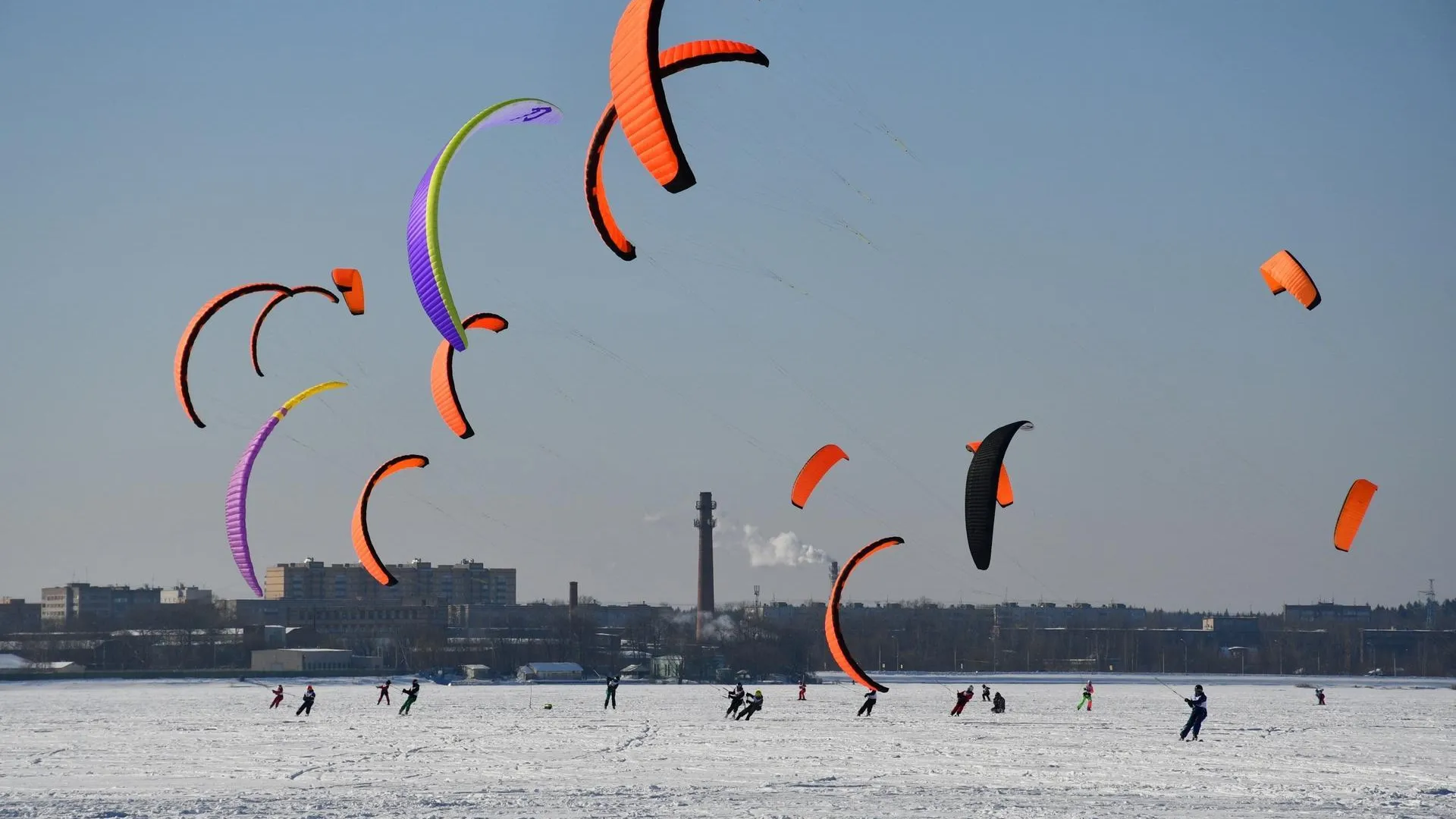 Соревнования по сноукайтингу пройдут в Московской области